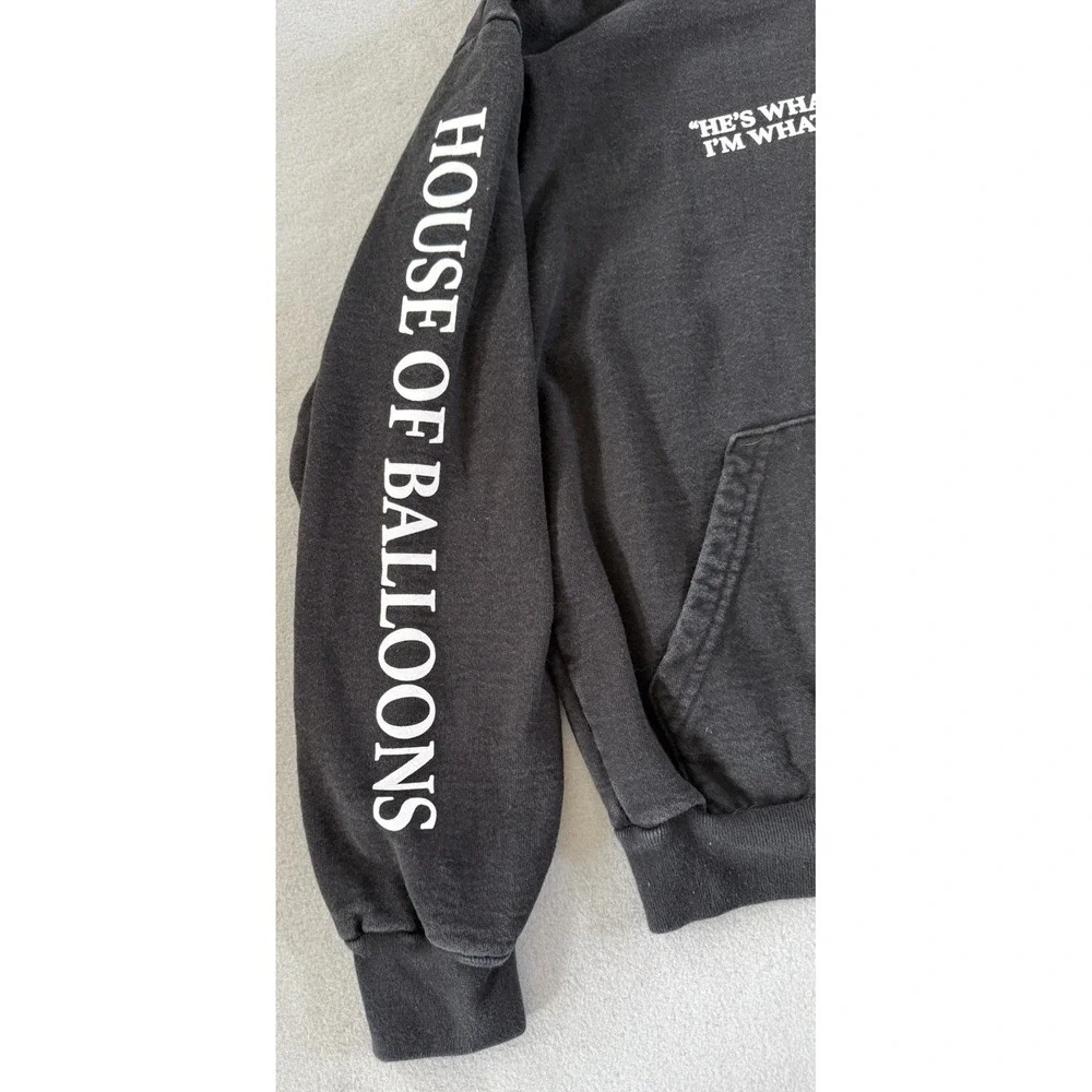 The Weeknd House of Balloons He's What You Want, Im What You Need Black Hoodie S - Picture 3 of 11